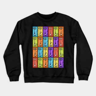 Tiki Cat Kaleidoscope! Crewneck Sweatshirt